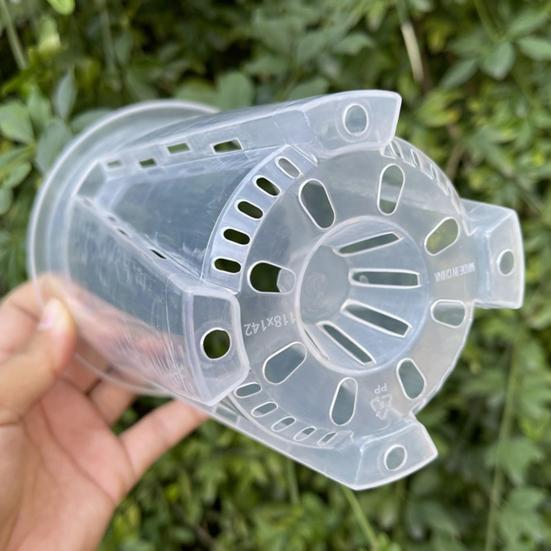 Transparent Orchid Pot Plant Pot With Drainage Holes Phalaenopsis Flower