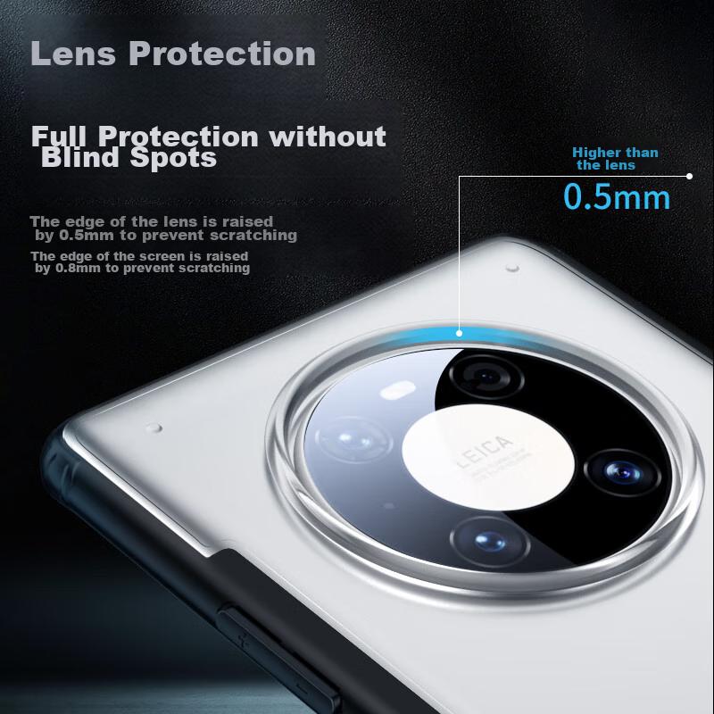 Lanxingxiansheng Compatible with Huawei Mate40 Phone Case, Huawei Mate40 Protective Cover, Armor Ultra-Thin Shockproof Protective Case, Black