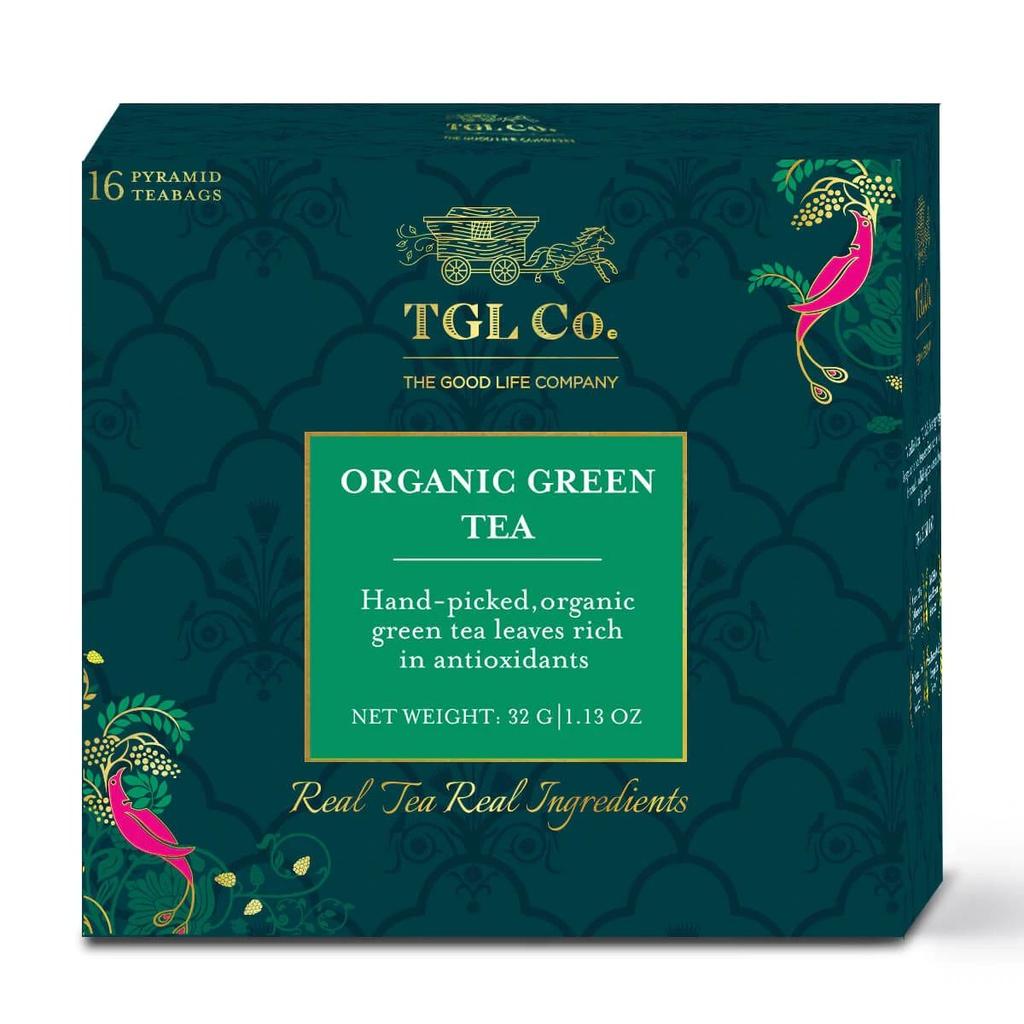Organic Green Tea (16 Pack, 2 G), Organic Green Tea, TGL Co.