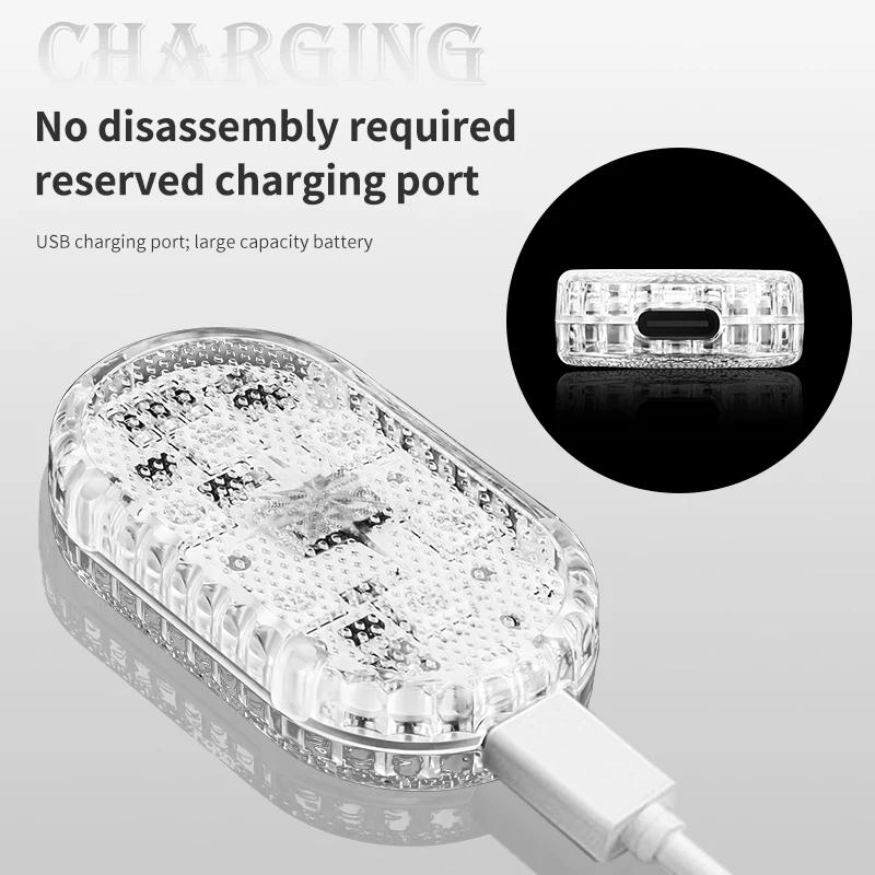 Многоцветный светодиодный сенсорный светильник для автомобиля, USB-подсветка салона автомобиля, USB потолочный светильник, украшения для автомобиля, лампа для чтения, аксессуар для интерьера автомобиля