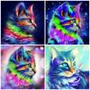 Diamond Art Painting Animal Diamond Embroidery Cross Stitch Cat Rhinestones Mosaic Sale Children's Room Decor