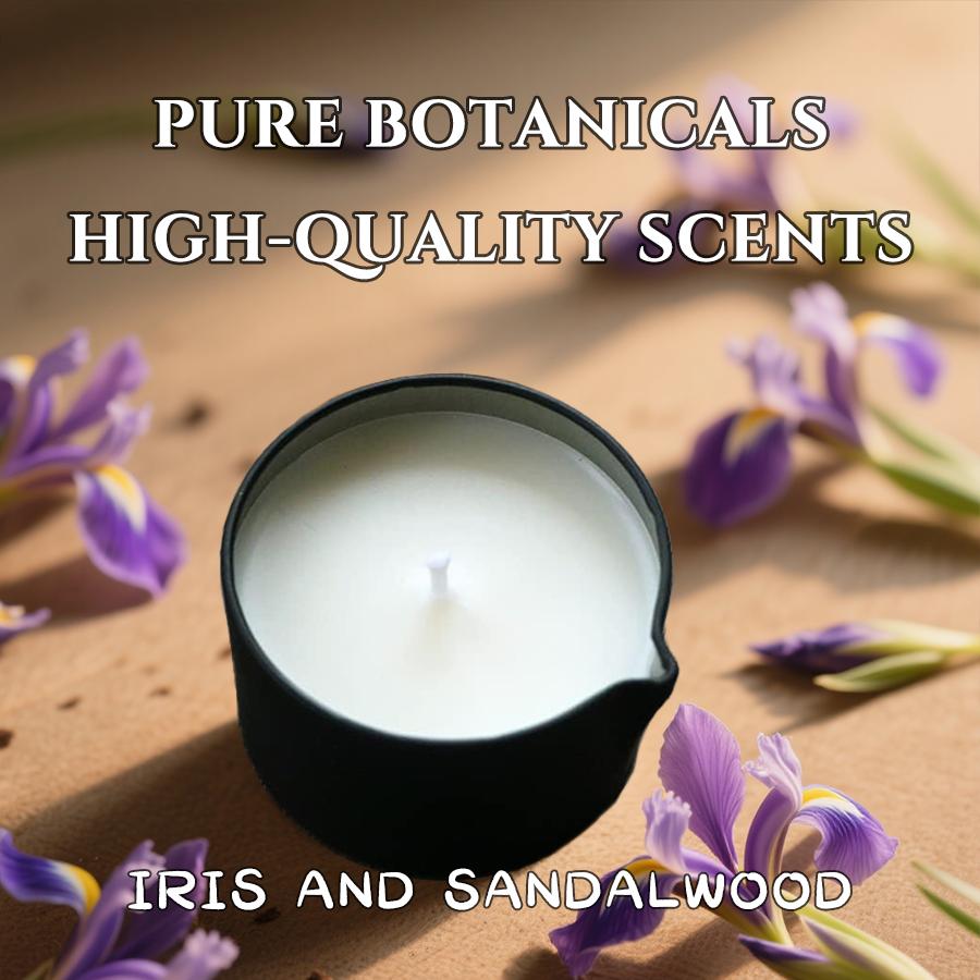 Массажная свеча - Эфирное масло, Для медитации, йоги, СПА, Унисекс, Сувенир для вечеринки и маленький подарок, Подарки на Рождество и Хэллоуин - 2 унции