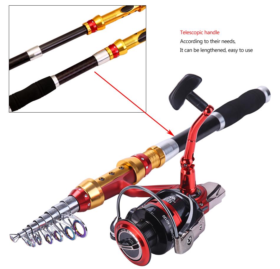 Спиннинг с рыболовной катушкой Комбинированная удочка и катушка из углеродного волокна для морской рыбалки