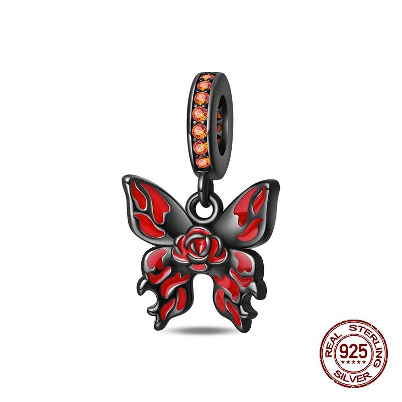 Halloween Charms Bead Copper Luminous Pumpkin Ghost Dangle Fit Bangle Bracelet Necklace Diy Jewelry