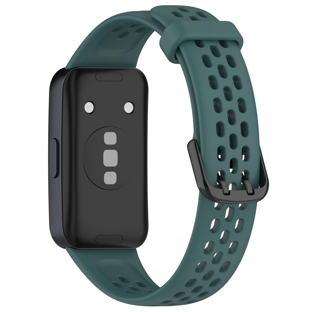 KALEBOL Watch Strap For Huawei Band 10/9/8 Perforated U-Buckle Silicone Breathable Wrist Band