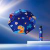1PC Manual Cartoon Umbrella Dinosaur Astronaut Lovely Umbrella Windproof Folding Shade Umbrella With Reflective Stripe