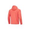 Мужские футболки Li Ning Фосфорно-красные с капюшоном, утолщенные, на флисовой подкладке, прямой крой ATLT105-3