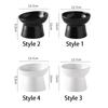 Ceramic Cat Bowl Slanted/Flat Mouth Dog Food Feeding Basin Pet High Foot Bowl  Neck Protection