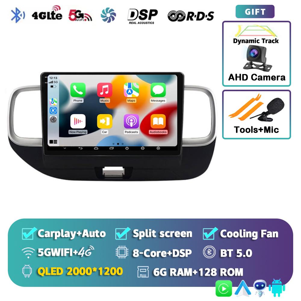 Android 14 Carplay Auto For HYUNDAI Venue 2019 2020 Car Radio Autoradio Multimedia Video Player GPS Navigation Stereo 2din Dvd