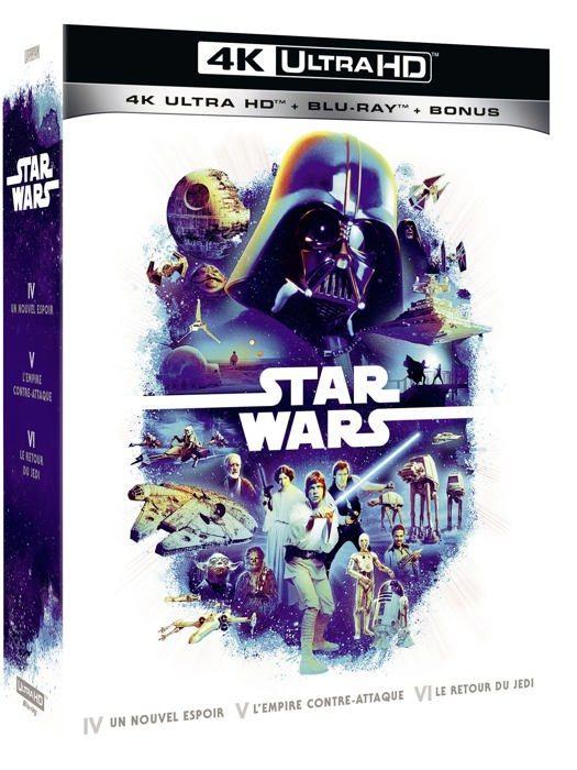 Blu-ray Film Lucasfilm Coffret Star Wars Épisodes 4 À 6 Blu-ray 4K Ultra HD