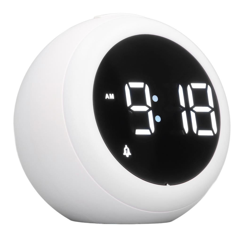 Будильник для обучения сну с голосовым управлением, светодиодный, меняющий цвет, успокаивающий ребенка, часы-машина с функцией ночного сна