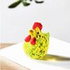 Mini Glass Chicken Figurines Hand Blown Turkey Sculpture Crystal Rooster Statues  Living Room