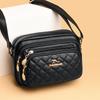 Women's Bag New Crossbody Shoulder Bag Fashion Diamond Embroidered Line Lady Small Square Bag Middle-aged Women's Bag