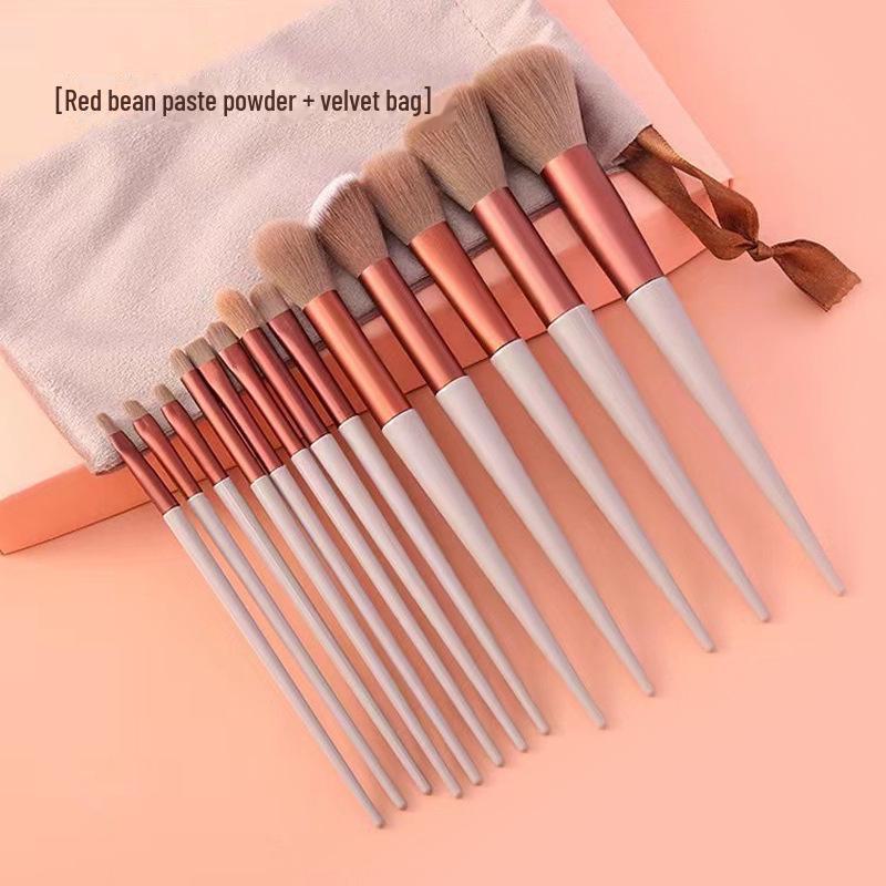 Набор кистей для макияжа Sijiqing из 13 предметов — мягкая щетина для пудры, румян, хайлайтера и бровей