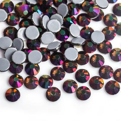 SS6-SS30 40 цветов кристалл AB лучше DMC горячая фиксация стразы, стеклянные стразы горячая фиксация термоприклеиваемые стразы швейные и тканевые украшения