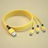 USB-кабель для зарядки GIMIRO 3 в 1. Кабель для быстрой зарядки типа C. Совместим с большинством смартфонов. 120 см, цветной.