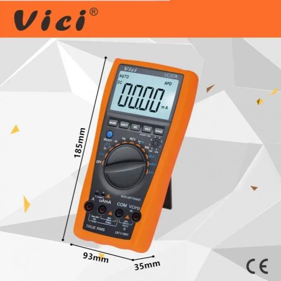 Мультиметр VICI VC97A, True RMS, многофункциональный, высококачественный, универсальный, 4000 отсчетов, автоматический выбор диапазона, цифровой, NCV