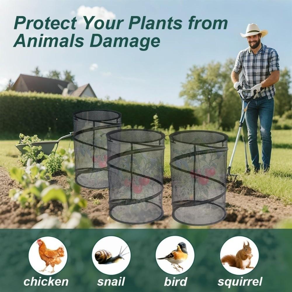 Pop-Up Garden Mesh Protector Folding Insect Barrier Netting Plant Cover Garden