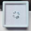 4 Pieces Lot, Emerald Cut Aquamarine Gemstone Lot, 0.65 Carat, 4-5 Mm Size, Loose Stones.