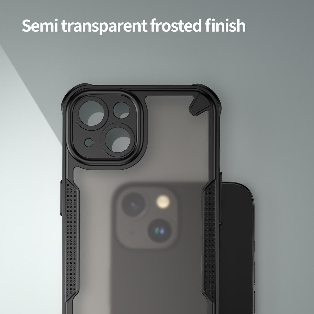 Для iPhone 14 чехол PC+TPU матовый телефон задняя крышка