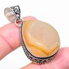 Yellow Botswana Druzy Gemstone 925 Sterling Silver Jewelry Pendant 1.81" T8j43
