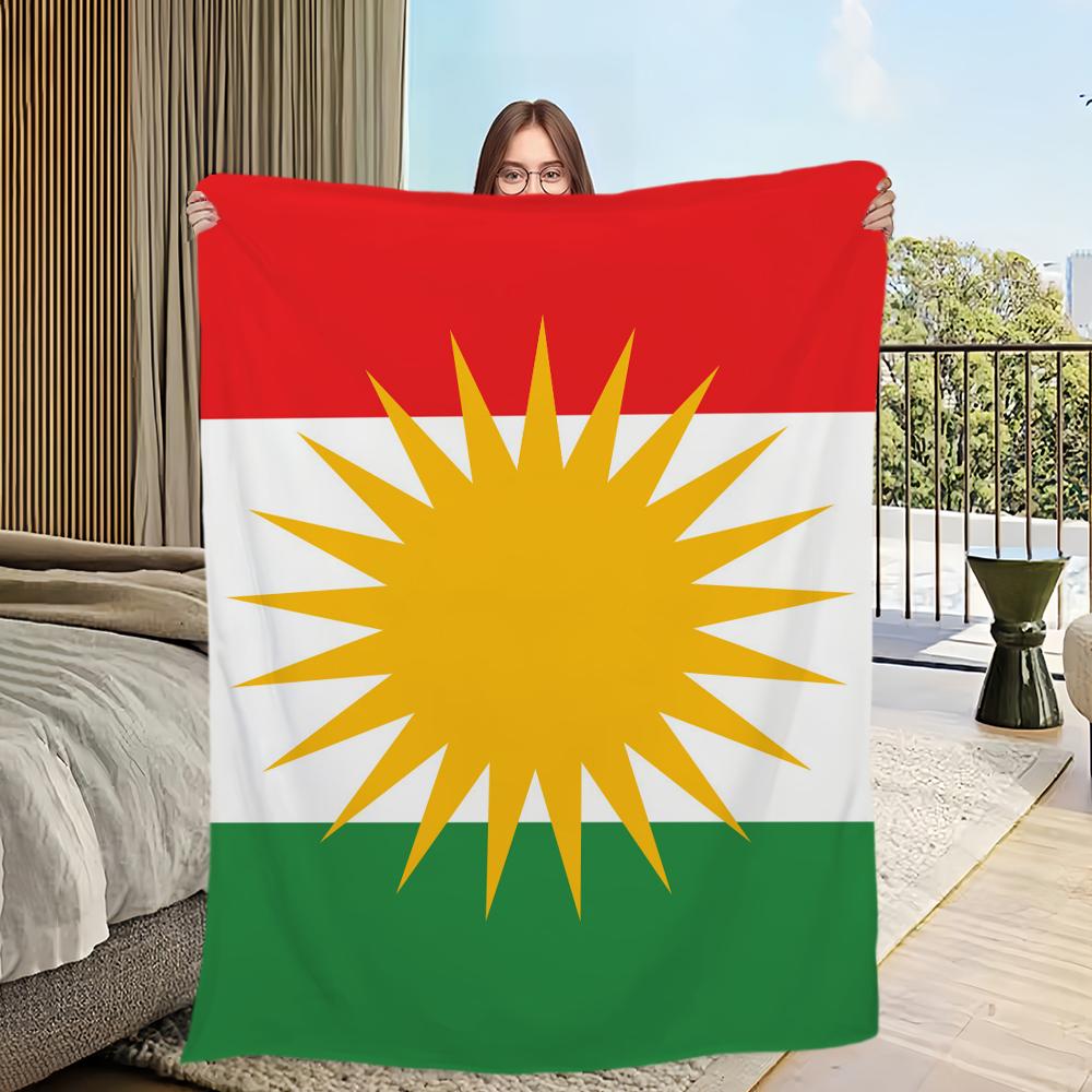 K-KurdistanS Printed Comfortable And Soft Sofa Living Room Bedroom Plush Blanket Suitable For Home Travel And Gifts