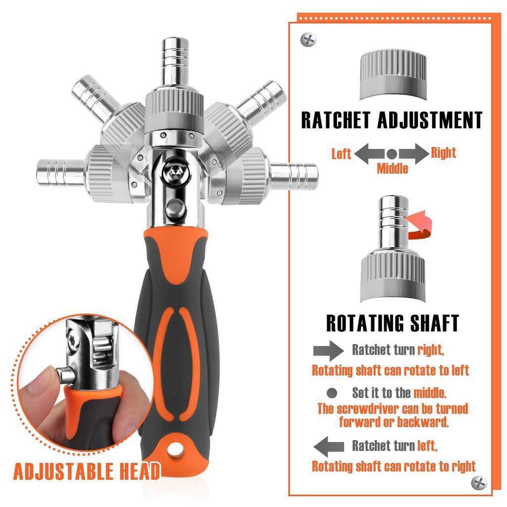 Ratchet Screwdriver 68 In 1 Socket Set and Magnetic Screwdriver Bit Set for Computer/Bike/Car/Electronics Maintenance