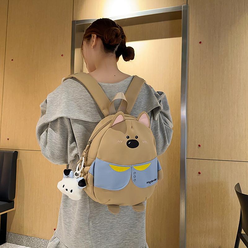 Детский рюкзак с мультяшным медведем из нейлона для девочек для путешествий и повседневного использования