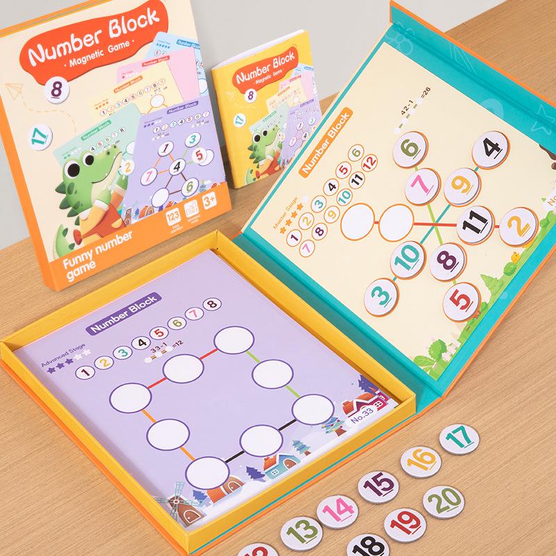 Математическая логическая головоломка: Монтессори Пособие для обучения сложению и вычитанию