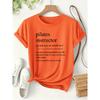 Pilates Instructor Funny Definition Print for Women T Shirt 2026 Funny style short-sleeve shirts for spring and summer Teaching everyday wear of