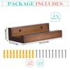 6pcs Wooden vinyl record wall shelf Wall Mounted Record Player Shelf retro home decorations album/LP/CD/book display rack holder