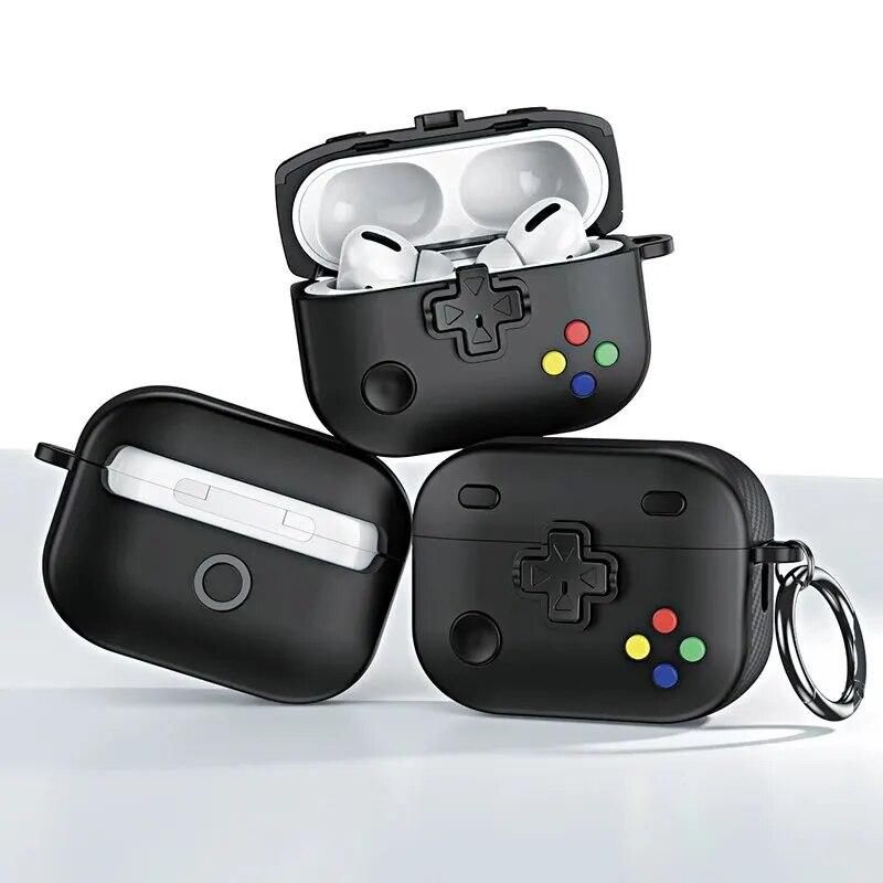 Чехол для Airpods Pro 2-го поколения с брелоком, полный защитный классический чехол для портативной игровой консоли для Airpods 2 3