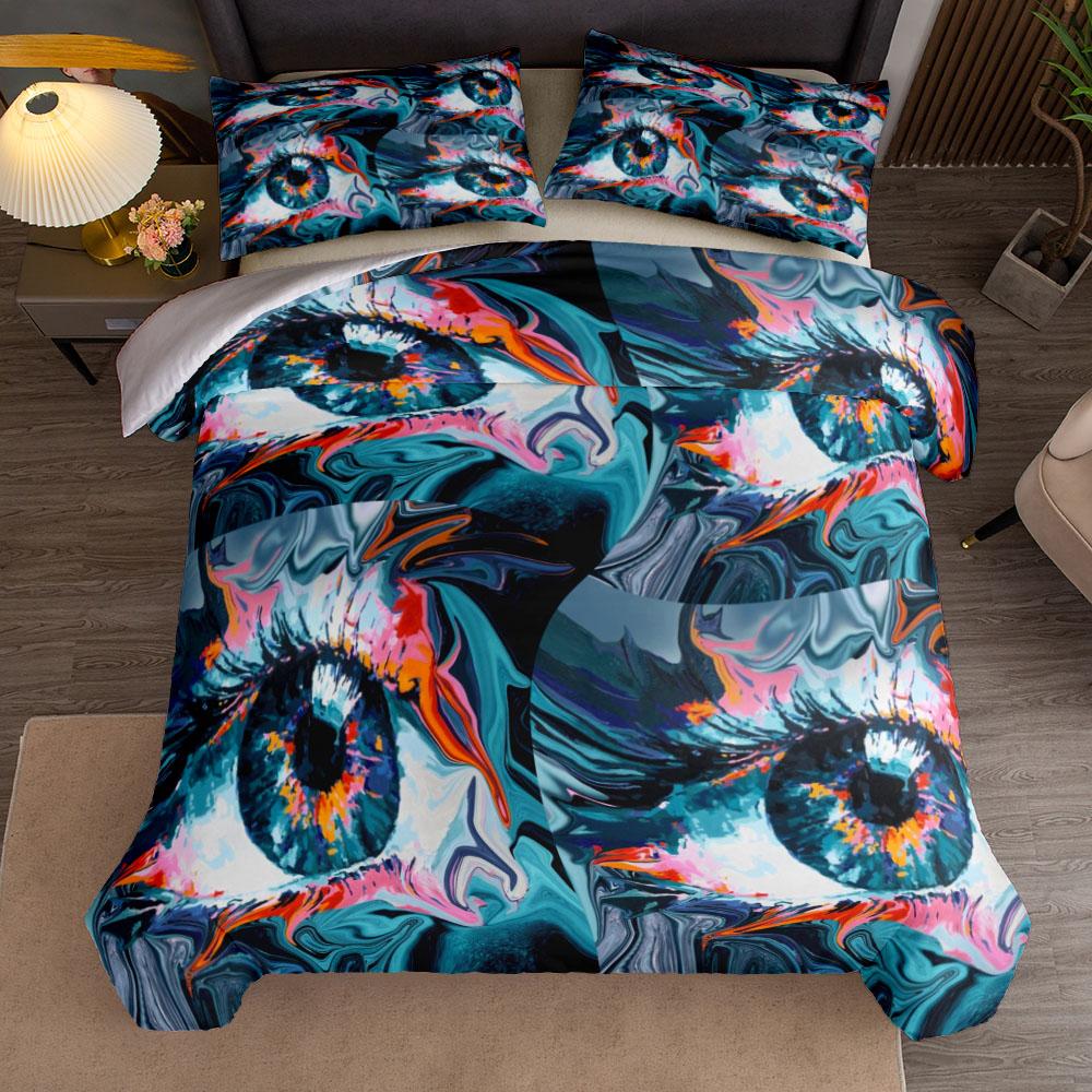 Space Eye Duvet Cover Set UK Single Double Queen US Twin Full King Size  Bed Linen Set