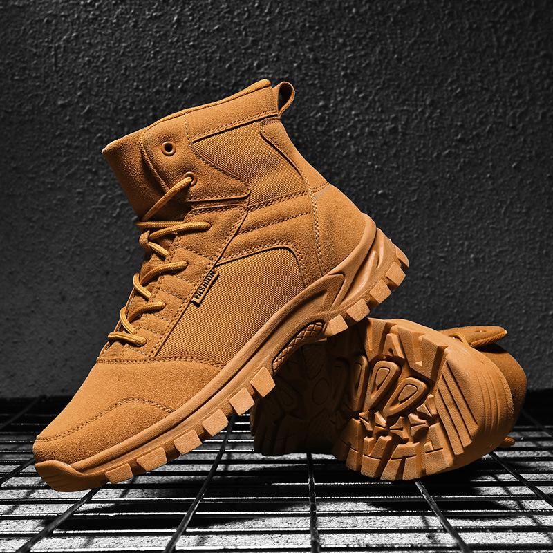 Осень и зима высокие уличные военные ботинки модная повседневная обувь уличная обувь для альпинизма и пешего туризма высокие ботинки Мартина ботинки для боевой подготовки