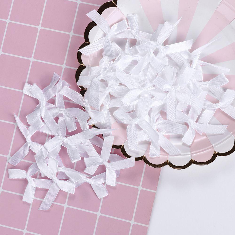 100 шт./набор Маленькие аппликации для головных уборов Ручной работы Атласный бант Свадебное украшение DIY Ремесло Шитье
