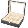 Reodoeer Watch Storage Case Box Watch Storage Box Collection Case for 10 Watches
