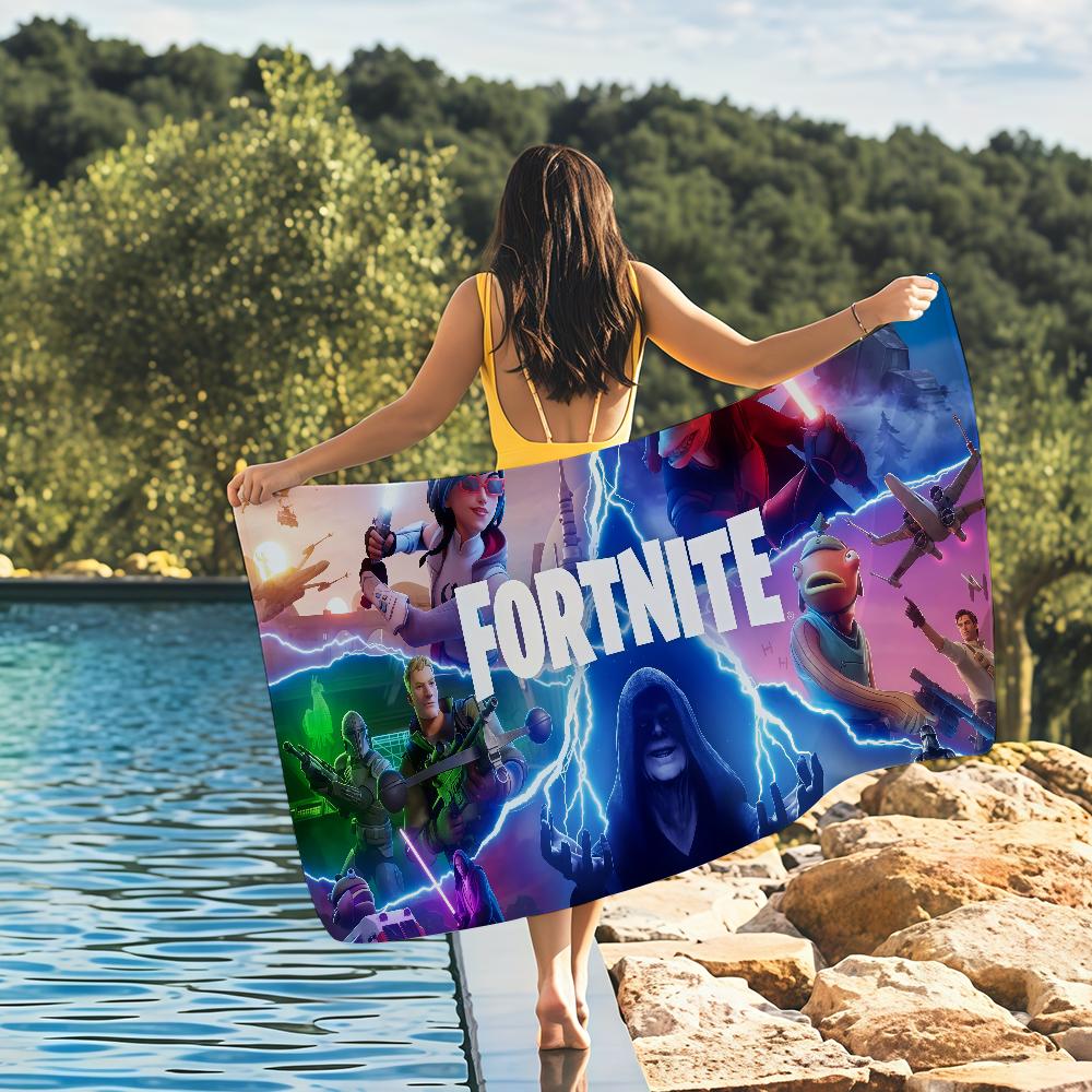 Game F-FORTNITE Towel Quick Drying Beach Towels Are Suitable For Swimming Pools Camping Yoga And The Gym