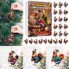 Домашний акриловый декор Праздничный адвент-календарь Коллекционные адвент-календари Набор 2D причудливых гномов Памятный домашний декор Коллекционные предметы