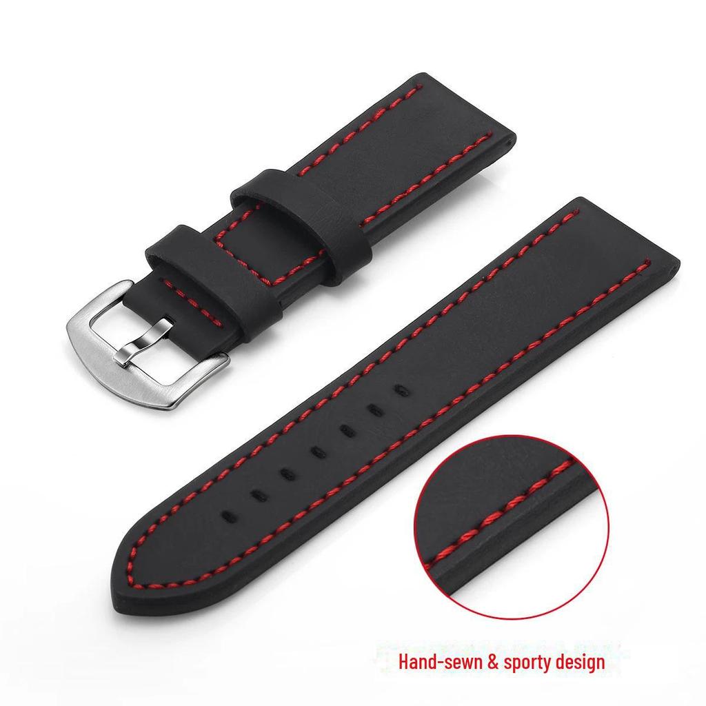 Genuine Leather Watch Strap - Universal Fit, Quality Assurance, Available In 18mm, 20mm, 22mm, and 24mm Sizes