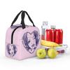 Nana Osaki Barbed Wire Heart Spread Insulated Lunch Bag for Women Kids Leakproof Food Boxes Thermal Lunch Box Tote