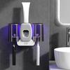 Toothbrush Cup Holder Wall-mounted Couple Toothbrush Holder Ultraviolet Sterilizer, Intelligent Electric Tooth Cup Toothpaste Rack