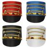 Hat-nutcrackers Drum Major Master Hats Gold Trim Strips Soldier Top Cap Halloween