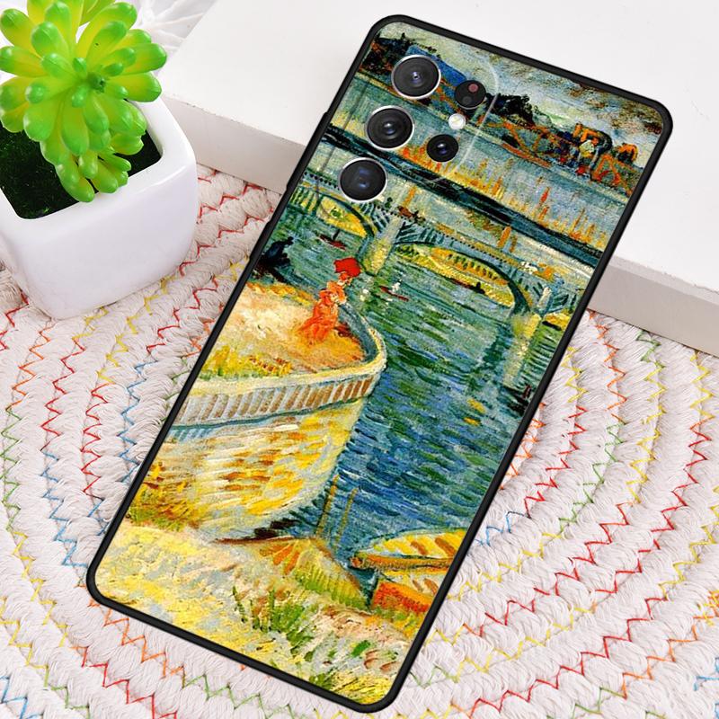Масляная живопись Ван Гога TPU Чехол для телефона для Samsung Galaxy note 10 pro S26 S25 S24 S23 S22 Ultra Plus S21 FE S20 Ударопрочный Чехол