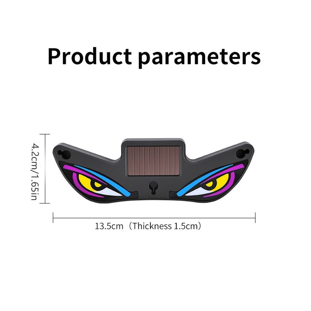 LED Car Neon Light Solar Powered Anti-Rear-End Light Vehicle Signal Lights Car Decoration