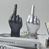 Украшения из смолы Статуэтка среднего пальца Вертикальный средний палец Искусство Ремесла Настольная Фигурка Скульптура Гостиная Декабрь