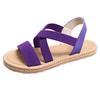 Fashion Women Sandals Summer New Flats Fashion Plus Size 43 Beach Sandels Outdoor Lightweight Breathable Summer Platform Roman Sandals