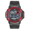 Sunflame Cybeat Digital 5 ATM Водонепроницаемые EL Будильник Черные Часы, Ударопрочные, Подсветка всего экрана, Секундомер, Сигнал, CD2D0009-RE, Мужские,