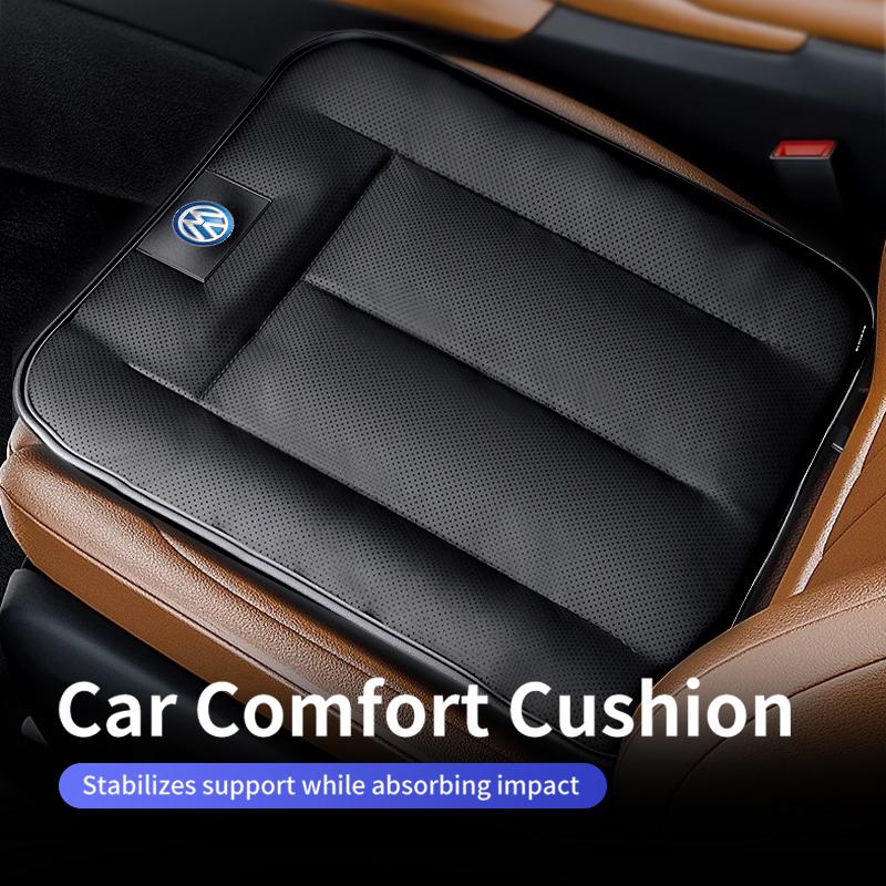 WET1 Universal Leather Car Comfort Cushion Auto Interior Seat Pad For Volkswagen VW Golf 4 5 6 7 Polo Jetta Sagitar Magotan Passat B5