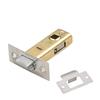Brass Door Latch Polished Brass Tubular Latch Radius Shaped Tubular Latch Built-in Face Plate Compatible With Backplate