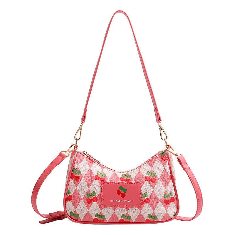 Сумка Cherry Bag Underarm Bag Модная и универсальная сумка через плечо на одно плечо, маленькая квадратная сумка
